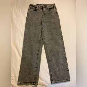 Super high rise straight jeans